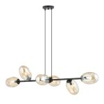 Emibig Suspension Luminaire Pandora Acier Noir | Convient pour 6x E14 - Max 10W