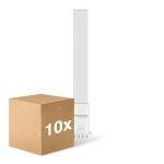 Lot 10x Noxion Lucent PL-S LED  6W - 840 Blanc Froid | 4-Pins - Équivalent 11W