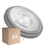 Lot 6x Ledvance LED spot G53 AR111 7.4W 450lm 24D - 930 Blanc Chaud | Meilleur rendu des couleurs - Dimmable - Équivalent 50W