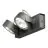 SLV Kalu Double Mur et Plafonnier Aluminium Noir 31W 2000lm - 830 Blanc Chaud | Dimmable 