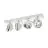 SLV Kalu Spot Aluminium Blanc | Convient pour 4x GU10 (AR111) 
