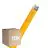 Lot 10x Ledvance Tube LED T8 Superior (EM/Direct 230V) High Output 18W 2000lm - Jaune | 120cm - Équivalent 36W