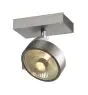 SLV Kalu Spot Aluminium Gris Rond | Convient pour 1x GU10 (AR111) 