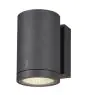 SLV Enola M Applique Murale Aluminium Gris Rond 11W 980lm - 940 Blanc Froid | Extérieur - IP65 - Meilleur Rendu Des Couleurs