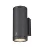 SLV Enola Up/Down Applique Murale Aluminium Gris Rond 20W 1900lm - 940 Blanc Froid | Extérieur - IP65 - Meilleur Rendu Des Couleurs