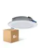 Lot 6x Lot 6x Downlight LED Pan 6W 480lm 840 Blanc Froid | 93mm - Diamètre 75mm