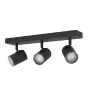 Eglo Plafond Spot Consuma 1 Acier Noir | Convient pour 3x GU10