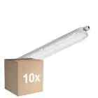 Lot 10x Philips Réglette LED Étanche Coreline 25W 4000lm - 840 Blanc Froid | 60cm - Équivalent 2x18W