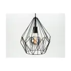 Eglo Suspension Luminaire Carlton Acier Noir | IP20 - Convient pour 1x E27 