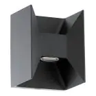 Eglo Applique Murale Morino Extérieur Aluminium Anthracite/Graphite Up & Down  5W 460lm - 830 Blanc Chaud
