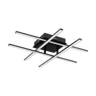 Eglo Mur et Plafonnier Lasana 3 Acier Aluminium Noir 5.3W 700lm - 830 Blanc Chaud | IP20 